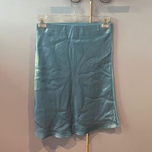 Aritzia Babaton Slip Mini Skirt Size 2 - Light Blue
